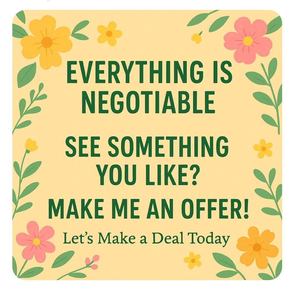 Floral Negotiation Sign